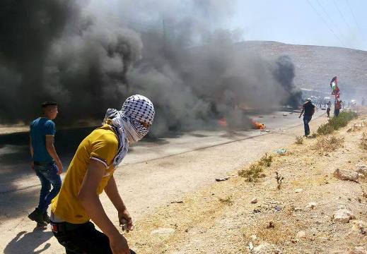 مواجهات مع قوات الاحتلال على مدخل بلدة بيت فوريك