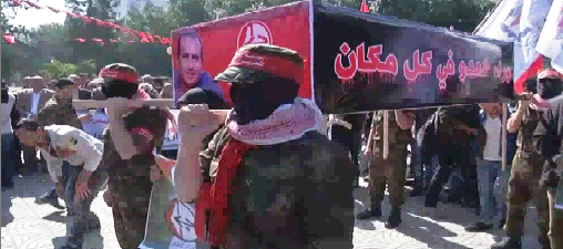 جنازة رمزية للشهيد النايف في غزة