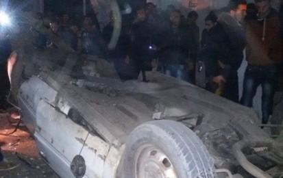 تفجير سيارة قيادي في حماس بمخيم النصيرات