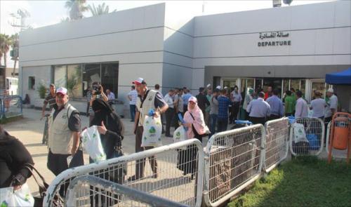 آخر أفواج حجاج قطاع غزة والضفة تغادر اليوم الى السعودية