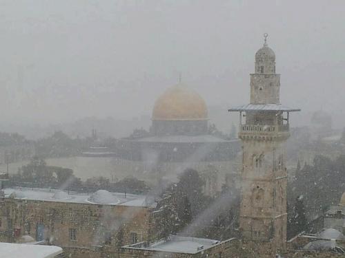 الأراضي الفلسطينية تحت تأثير المنخفض الجوي 