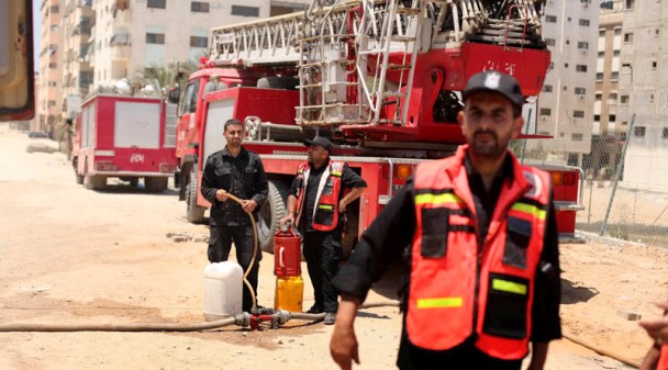 غزة... إصابة 5 أشخاص بإنهيار سقف مسجد