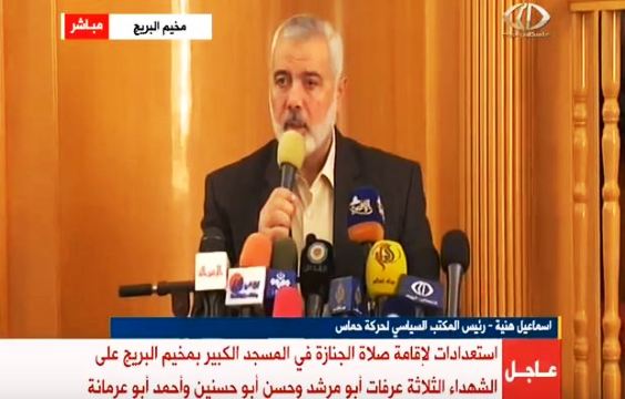 هنية: لا يمكن لشعب تحت الاحتلال أن ينتصر إن لم يكن موحداً