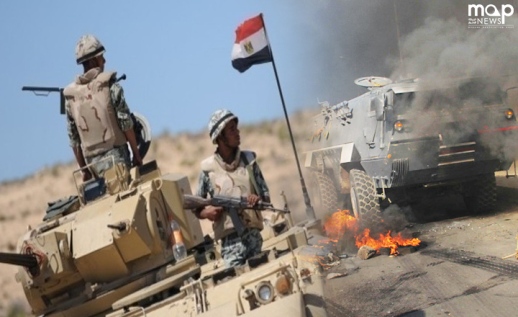 مقتل 5 جنود بانفجار لغم شرقي مصر