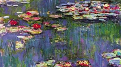 العثور على لوحة مونيه الزرقاء