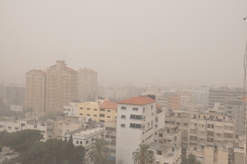 طقس فلسطين: أجواء خماسينية مغبرة 