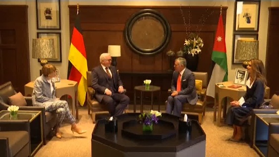 عبد الله يبحث مع شتاينماير مستقبل عملية التسوية