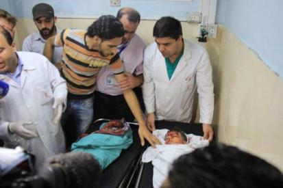 انقاذ جنين شهيدة في مستشفى شهداء الأقصى 