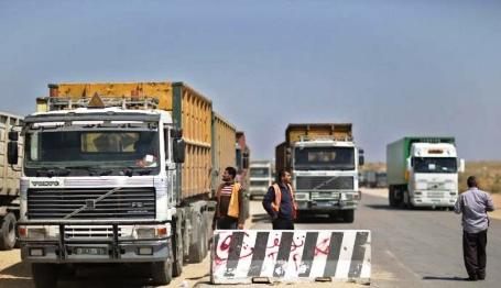 ضخ محروقات وإدخال بضائع الى القطاع 