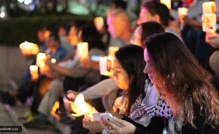 إضاءة شموع في كوريا الجنوبية لشهداء غزة
