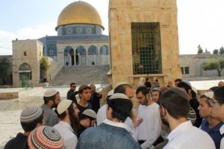 مستوطنون يؤدون طقوساً تلمودية في المسجد الأقصى